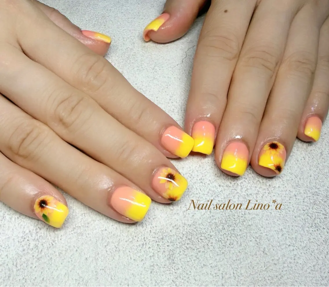 ネイル グラデーション ハンドネイル Nail salon Lino*aのネイルデザイン