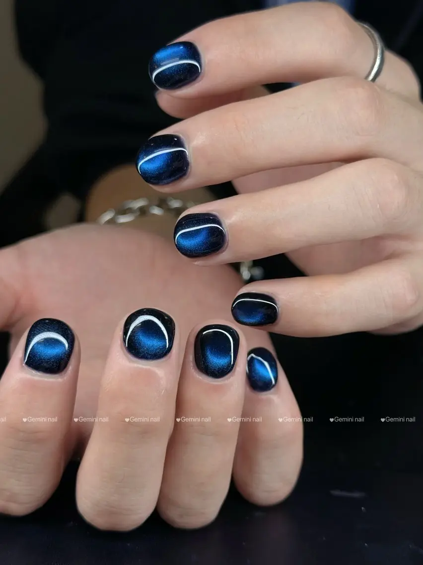 ネイル マグネットネイル Gemini nail.Yukiのネイルデザイン