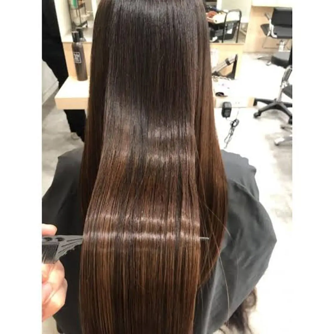 ロング ハイライト 髪質改善 阪口 鮎香のヘアスタイル