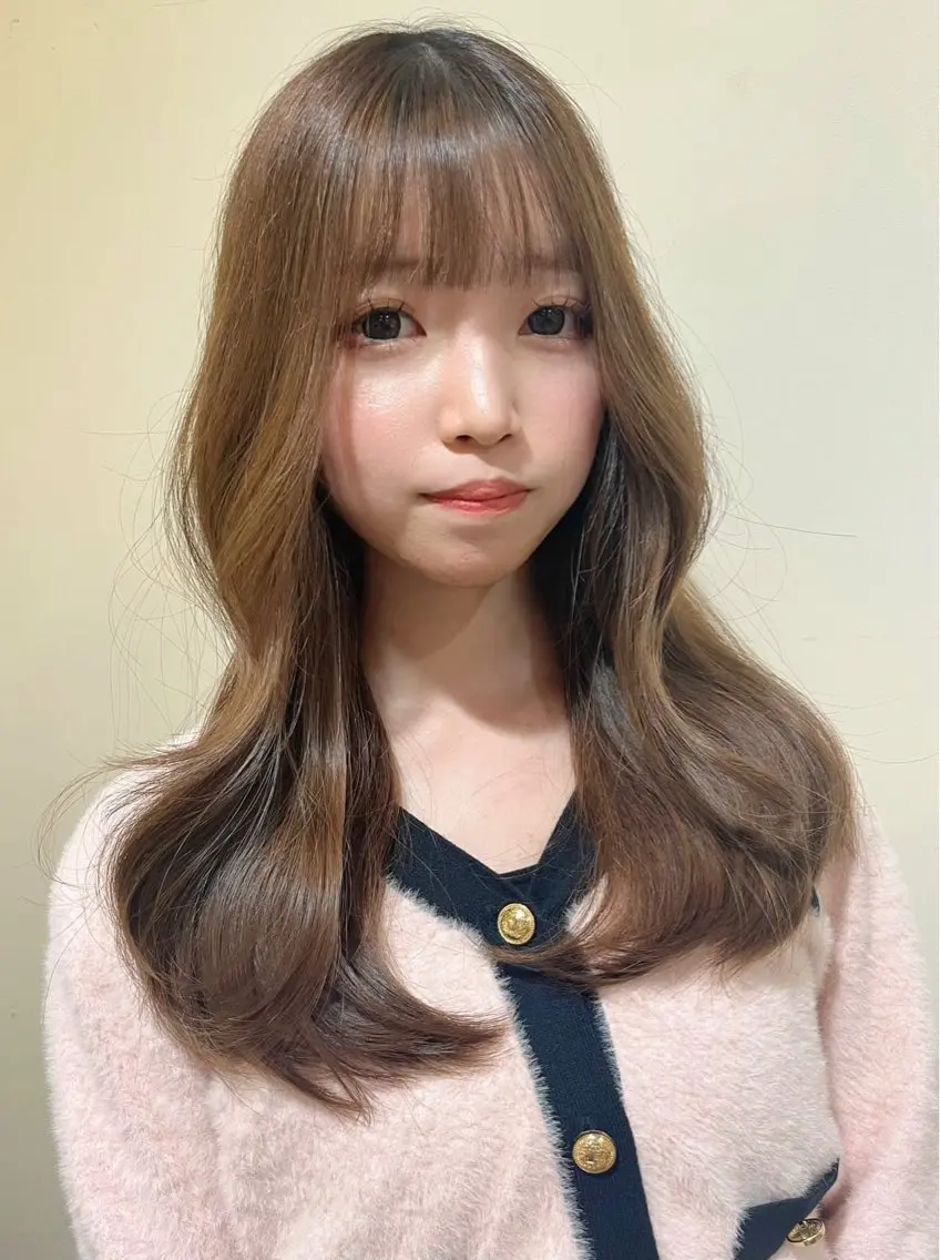 ロング くびれヘア 顔周りカット 韓国風ヘア レイヤーカット 似合わせカット 💫レイヤーカット✨ 透明感カラー工藤雄大のヘアスタイル