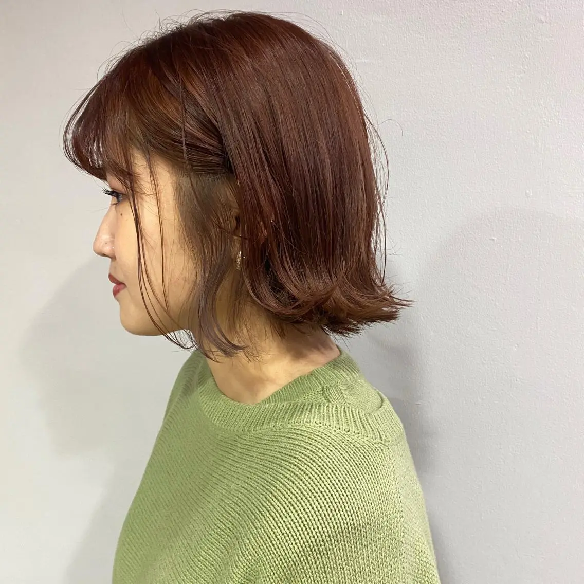 ミディアム カラー ブリーチ ダブルカラー ブリーチなしカラー 当日予約大歓迎💗 依田瑞希のヘアスタイル