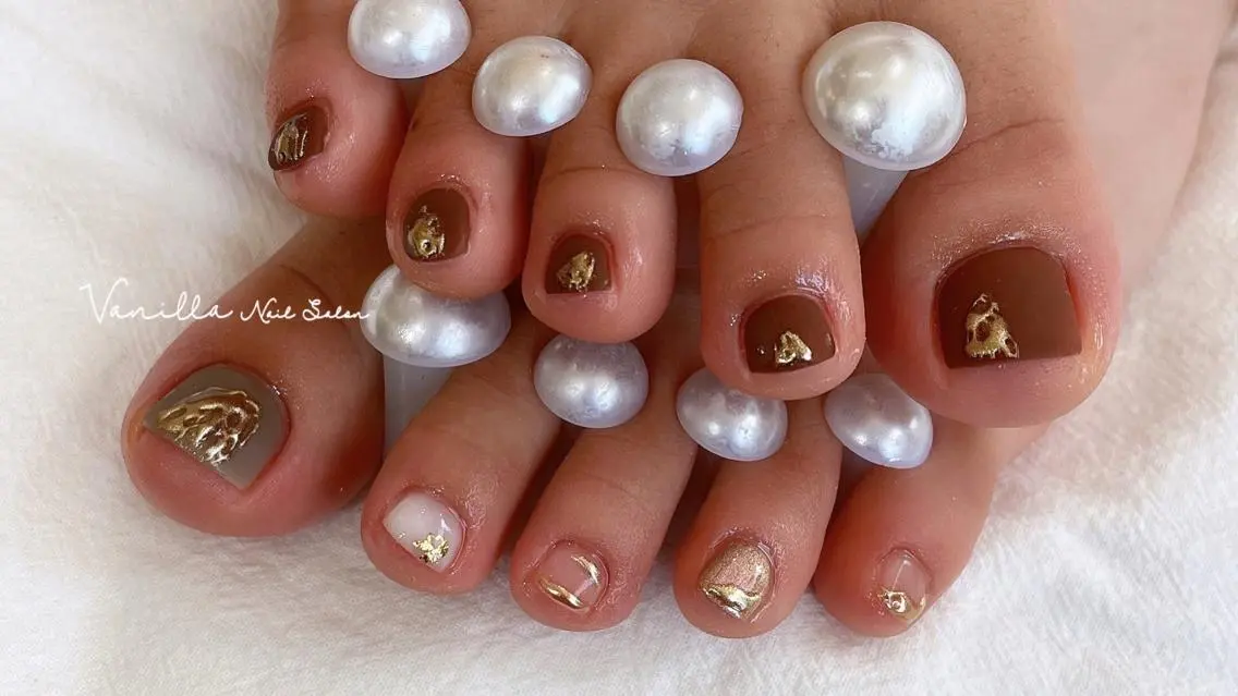 ネイル フットネイル Vanilla nail salonのネイルデザイン