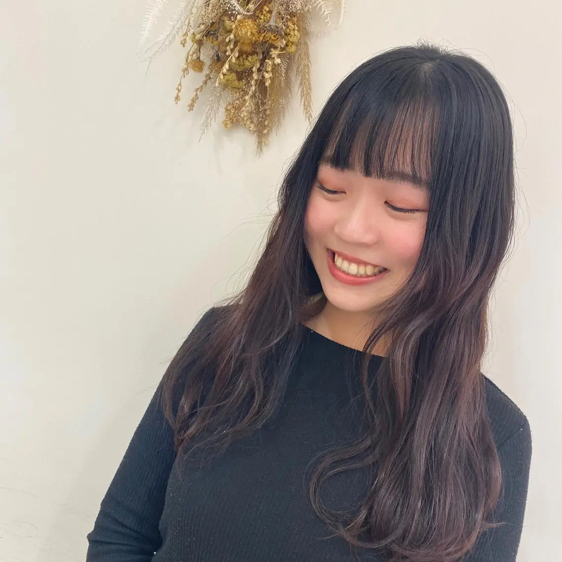 ロング カラー 銀座メンズ専門🖤 叶奈々のヘアスタイル