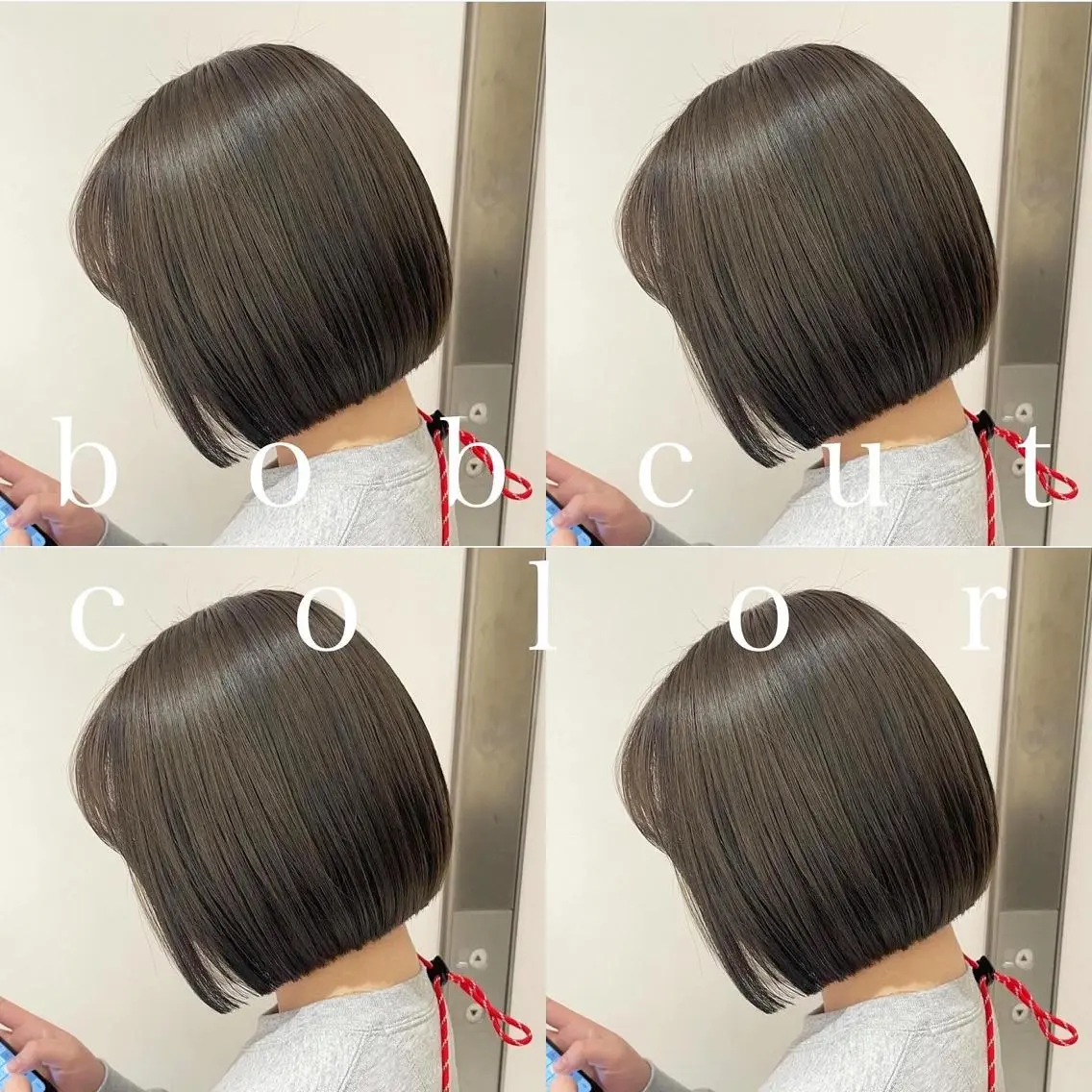 ミディアム カラー ベージュカラー オリーブベージュ ボブ 韓国っぽ水光肌カラー マンツーマン🫧なおのヘアスタイル