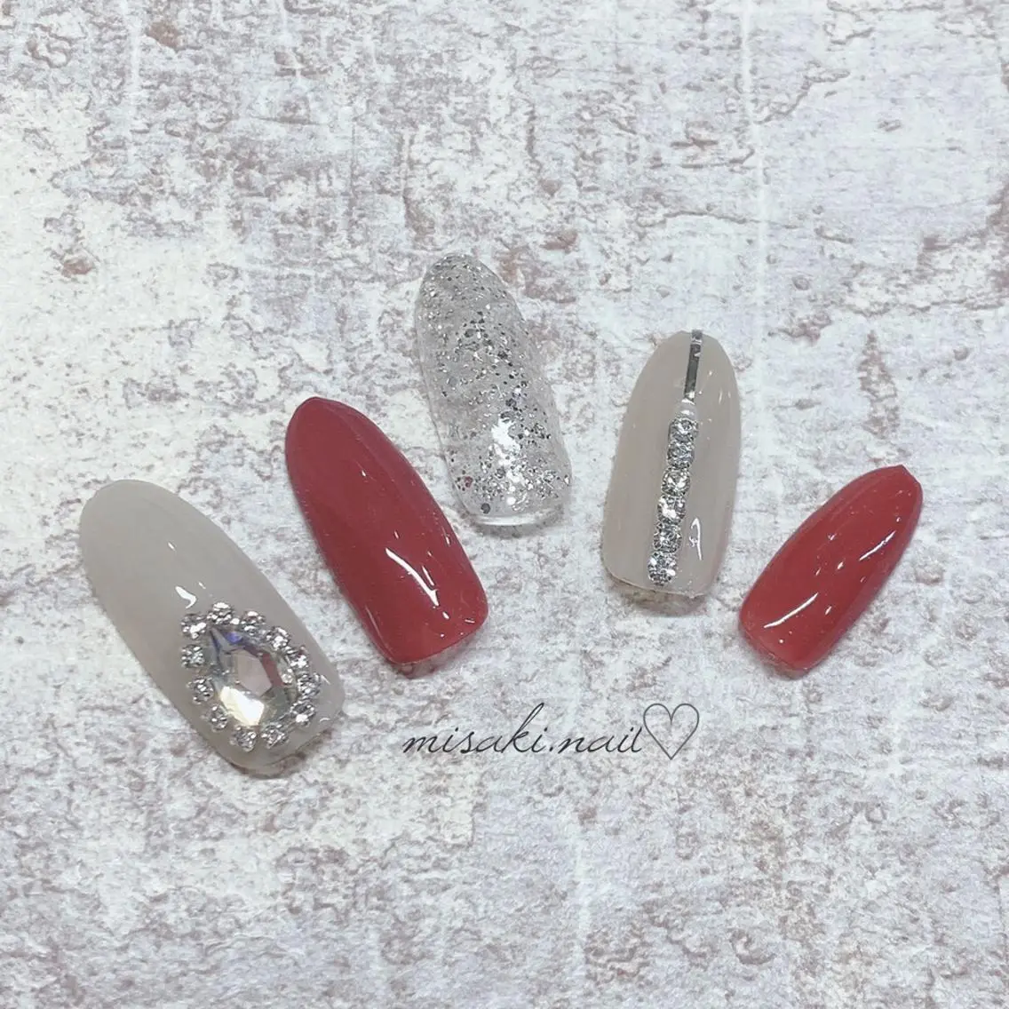 ネイル 韓国ネイル ワンホンネイル ハンドネイル nailsalon miinailsのネイルデザイン