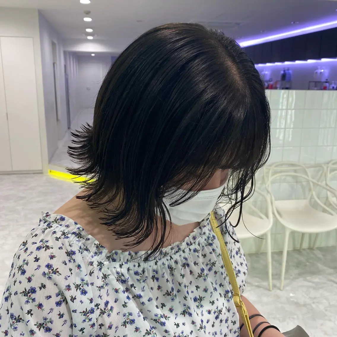 セミロング カラー ヘアアレンジ カット ヘアカラー mai🍑暖色カラー /レイヤー💖のヘアスタイル