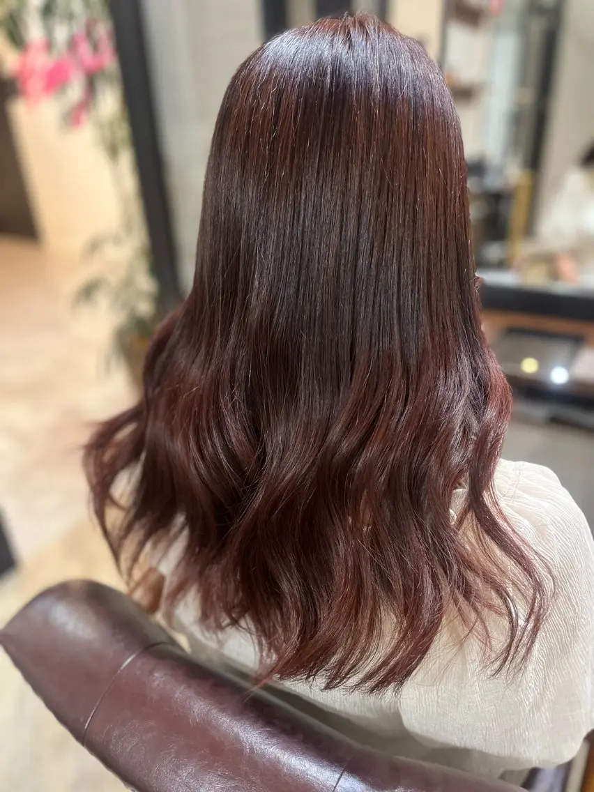 ロング カット ヘアカラー トリートメント 🫧ぷる艶カラー🫧 Yuubi🦩のヘアスタイル