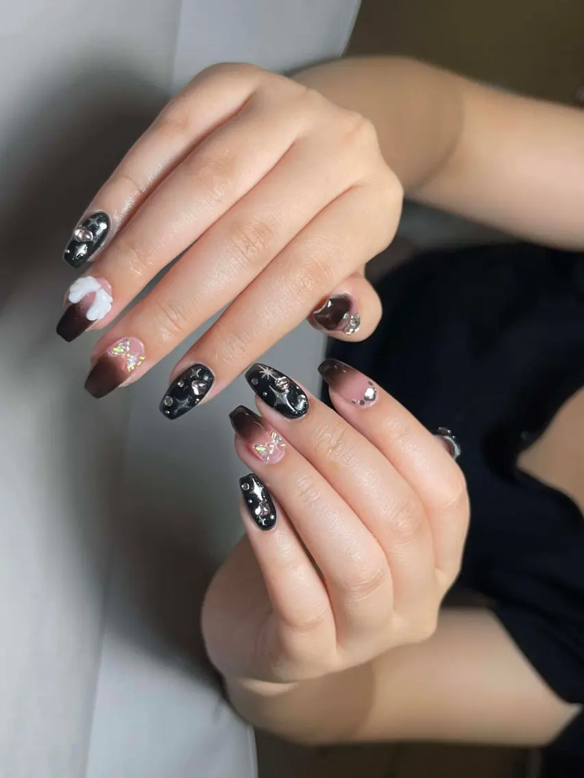 ネイル アートネイル ジェルネイル ニュアンスネイル 夏ネイル ネイルチップ Yuu🎀 Belle Nailのネイルデザイン