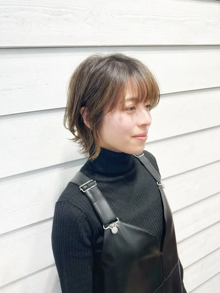 ショート カラー ショートボブ ハンサムショート ボブ くせ毛 ショートヘア カット ヘアカラー 👑銀座ショート/ 絶壁補正/金子涼👑のヘアスタイル
