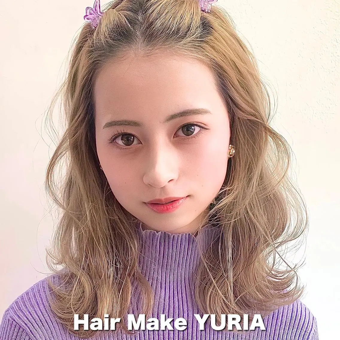 ミディアム カラー 韓国ヘア🇰🇷🎀 YURIAのヘアスタイル