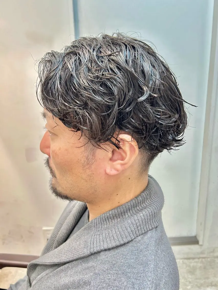 パーマ メンズ カット パーマ ヘアセット 【23時まで営業】 酒井啓佑のヘアスタイル