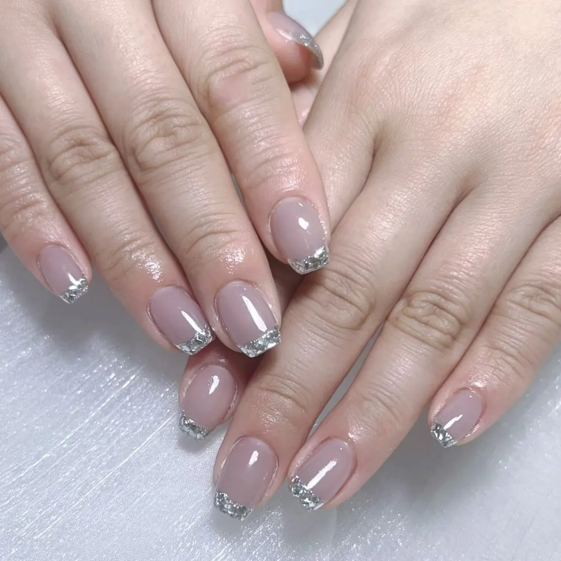 メンズ ネイル メンズ韓国風 アートネイル オーロラネイル ガーリー キラキラネイル ハンドネイル Nail salon 木にいるのネイルデザイン