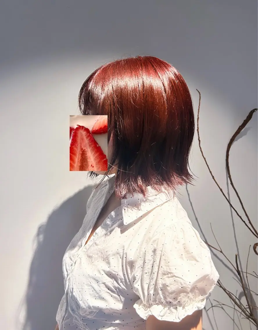ショート カラー ヘアカラー yokoyama hinanoのヘアスタイル