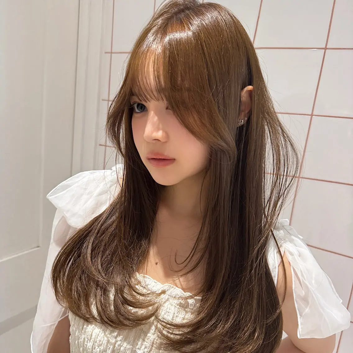 セミロング トリートメント 💎韓国レイヤー/ 髪質改善💎武村侑哉のヘアスタイル