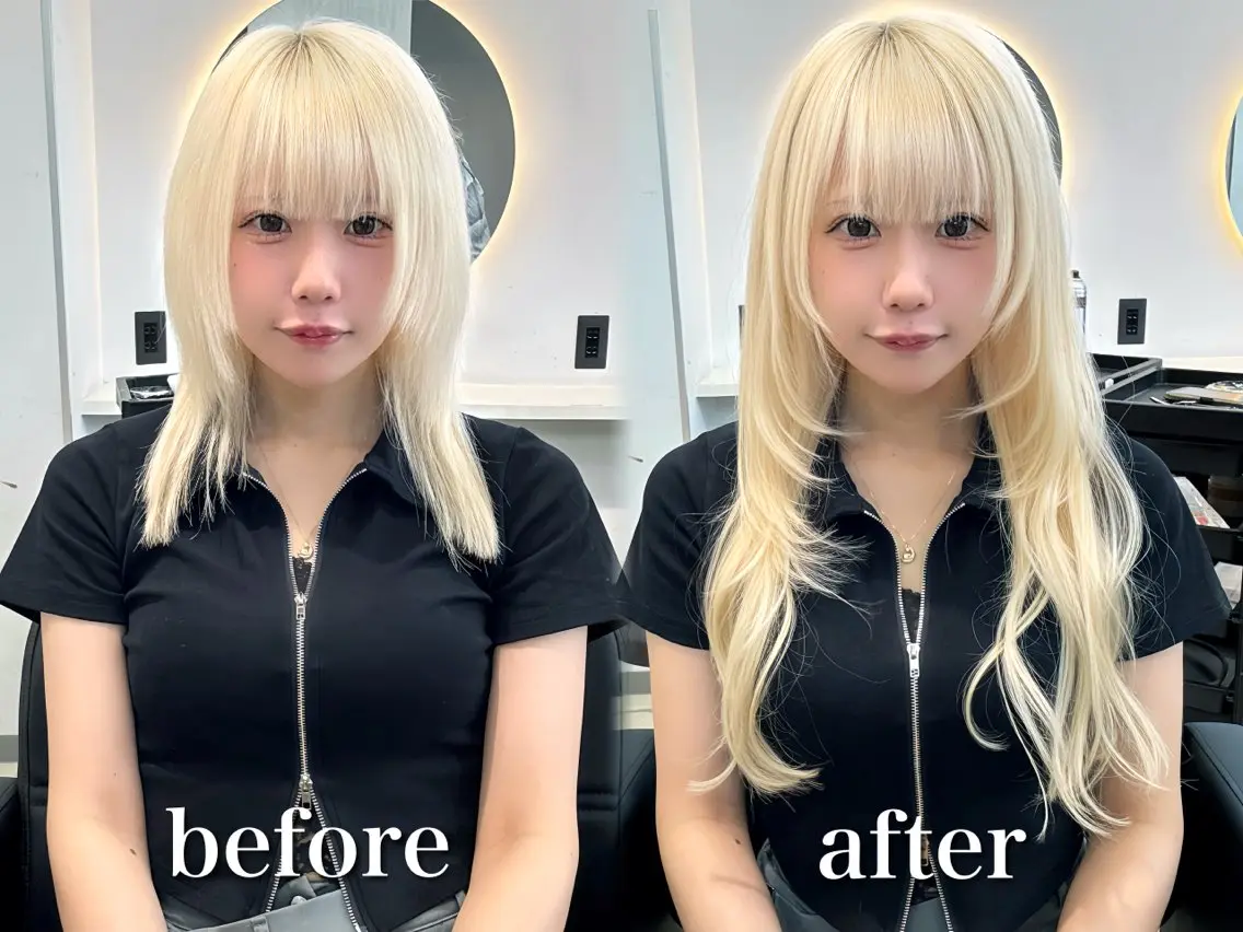 ロング カット ヘアカラー エクステ エクステの神様 ▫️原島ユウヤ▫️のヘアスタイル