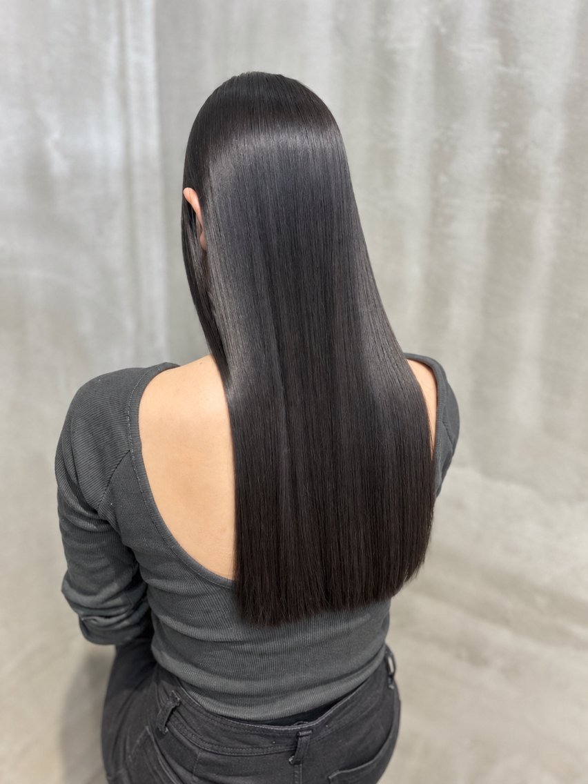 ロング 縮毛矯正 カット 縮毛矯正 トリートメント ☆髪質改善特化☆ newi梅田 コウキのヘアスタイル