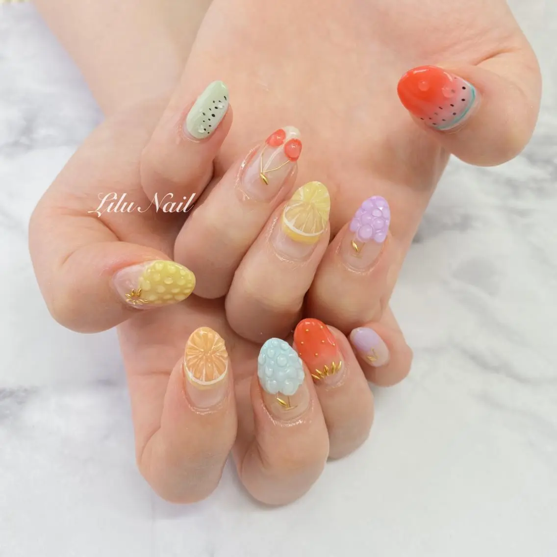 ネイル モチの良さ◉ フィルインネイル♡のネイルデザイン