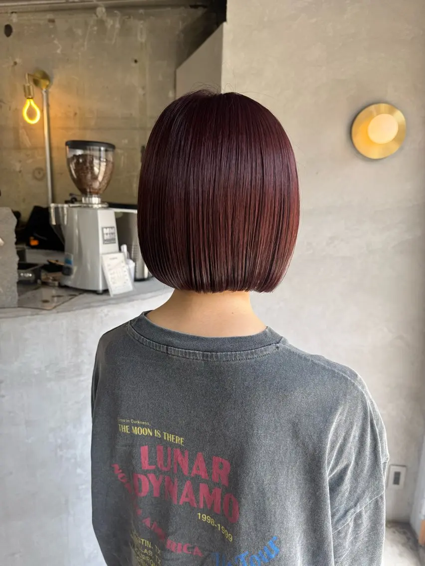 ショート カラー ボブ ボブ支持率NO1 🌈CHIKAのヘアスタイル