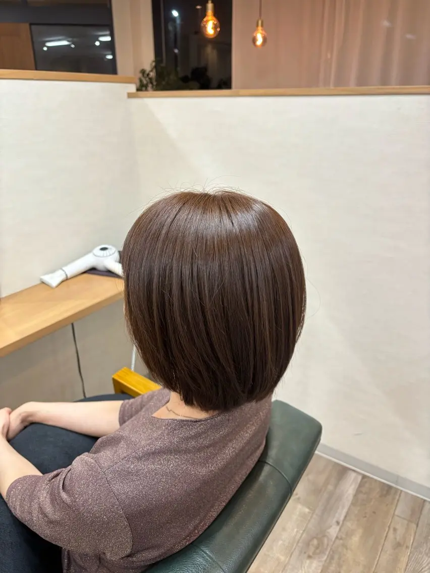 ショート カラー ヘアカラー 竹本 梨夢のヘアスタイル