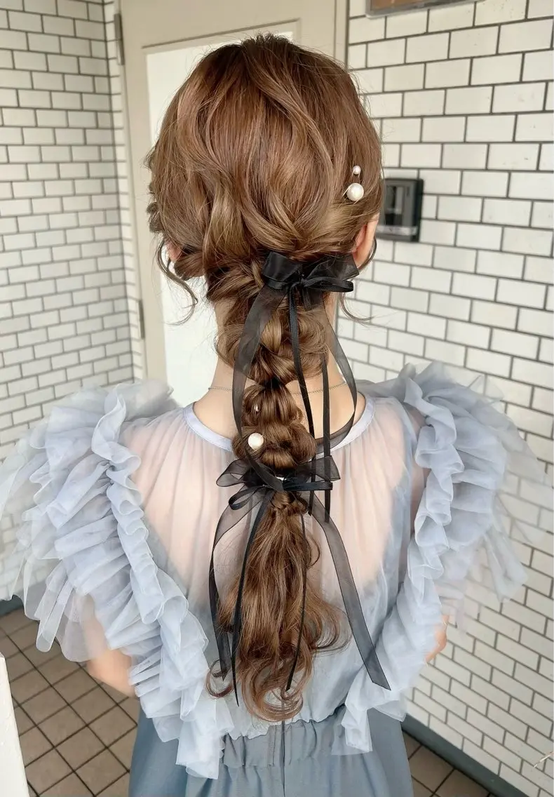 ヘアアレンジ ヘアセット 大人可愛いヘアメイク 💋🧚♀️しずかのヘアスタイル