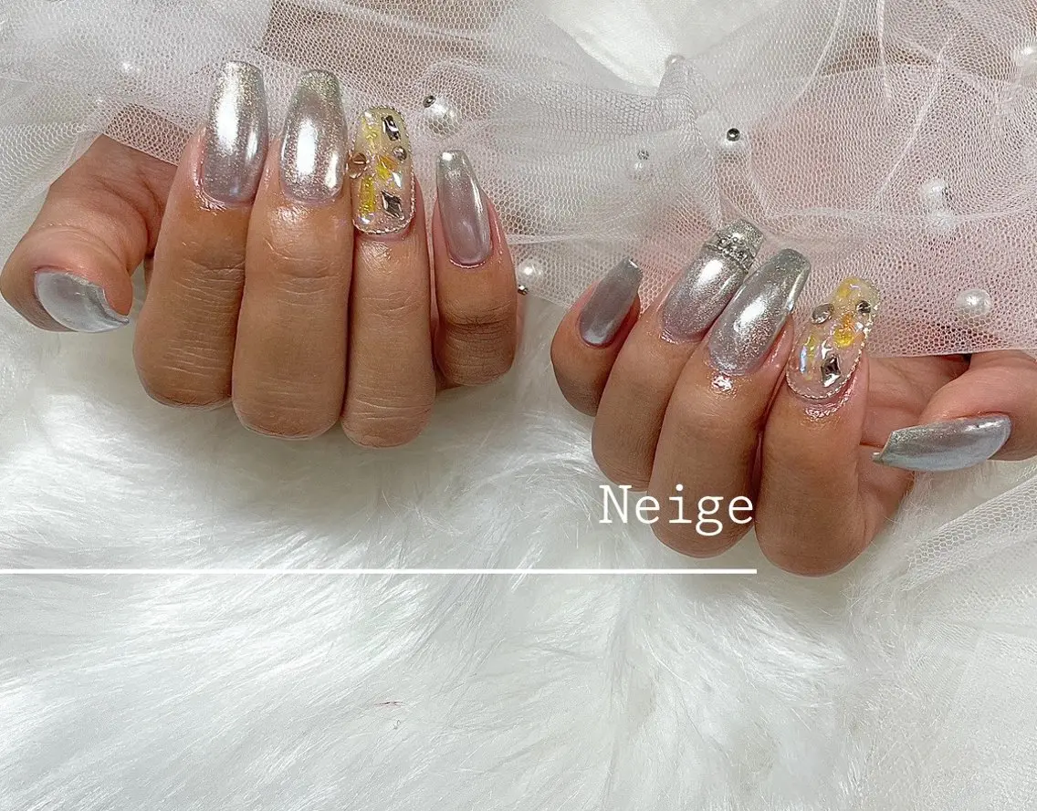 ネイル ハンドネイル Neige‪𓂃ai ＊梅津 / 松尾のネイルデザイン
