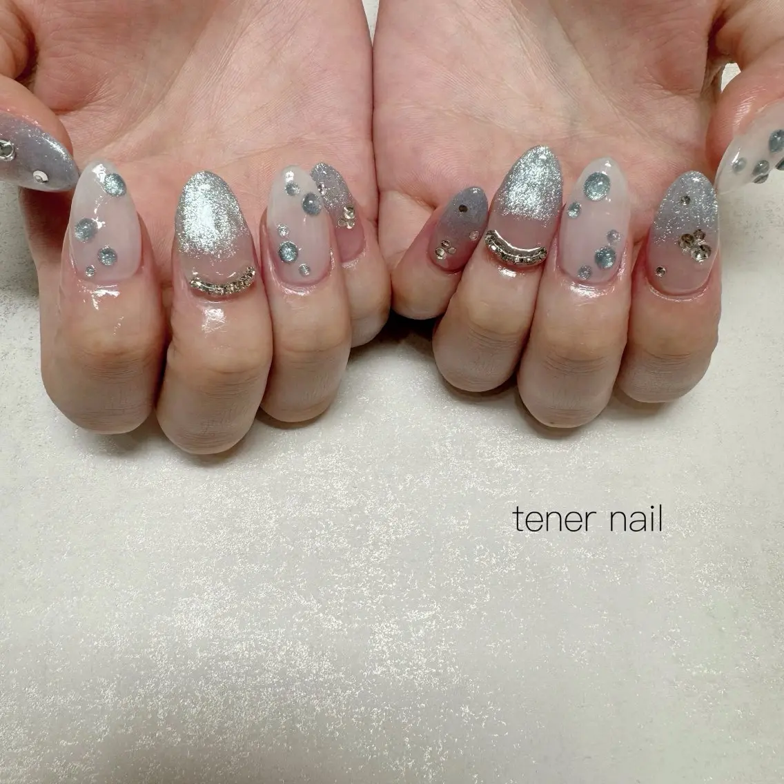 ネイル グラデーション マグネットネイル ハンドネイル テネルネイル tener nailのネイルデザイン
