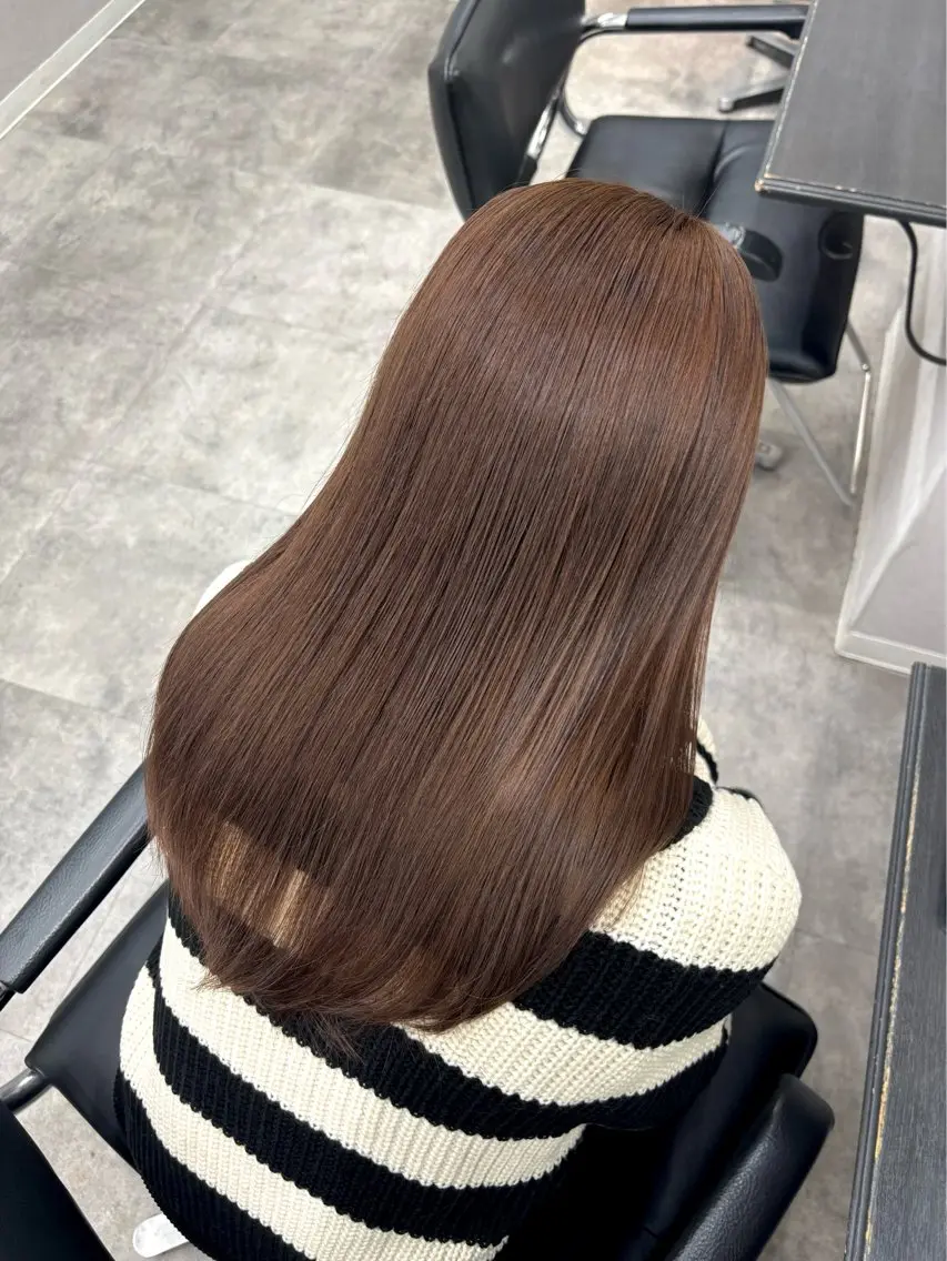 カラー ケアブリーチ🥣 縮毛矯正Ryokoのヘアスタイル