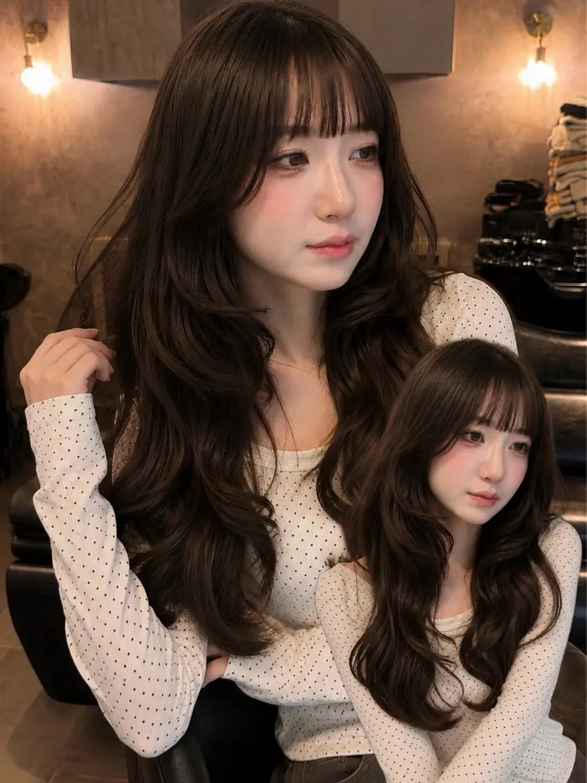セミロング カラー ヘアアレンジ ヘアカラー トリートメント 🌿巴結生🌱大宮 ミルクティーベージュのヘアスタイル