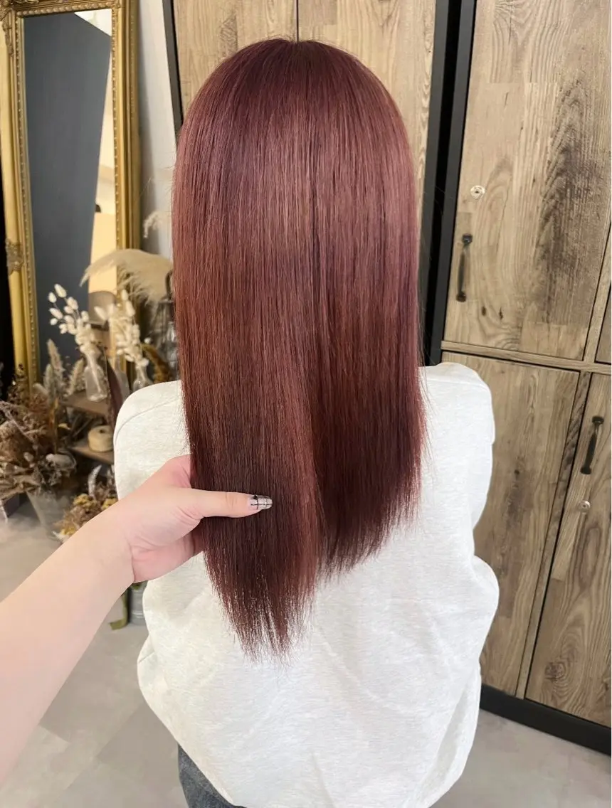 セミロング ヘアカラー トリートメント 当日予約◎ risaのヘアスタイル
