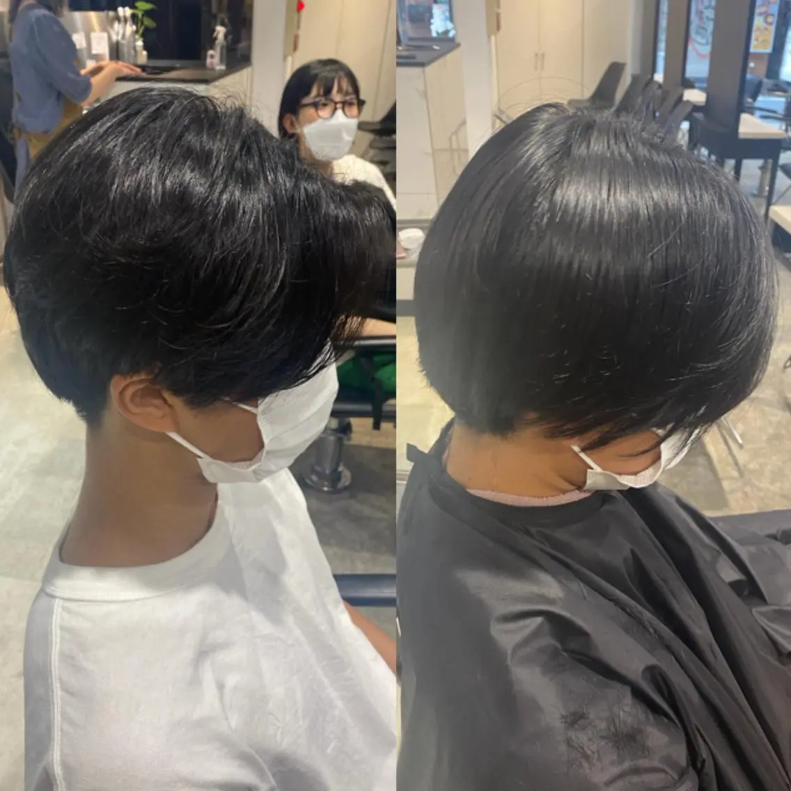 パーマ ヘアアレンジ メンズ 新宿⌇韓国風ヘア ⌇透明感カラーのヘアスタイル