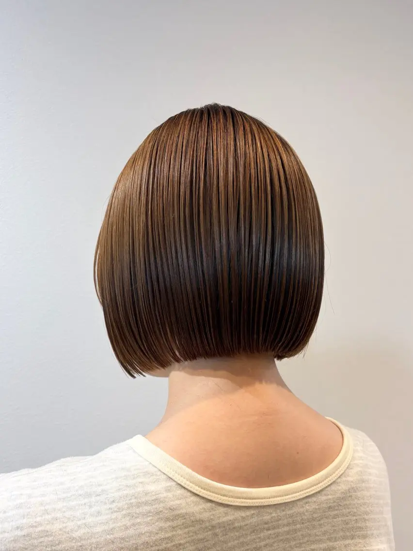 ショート ボブ カット トリートメント ショート/レイヤー/ ボブ/安本和史のヘアスタイル