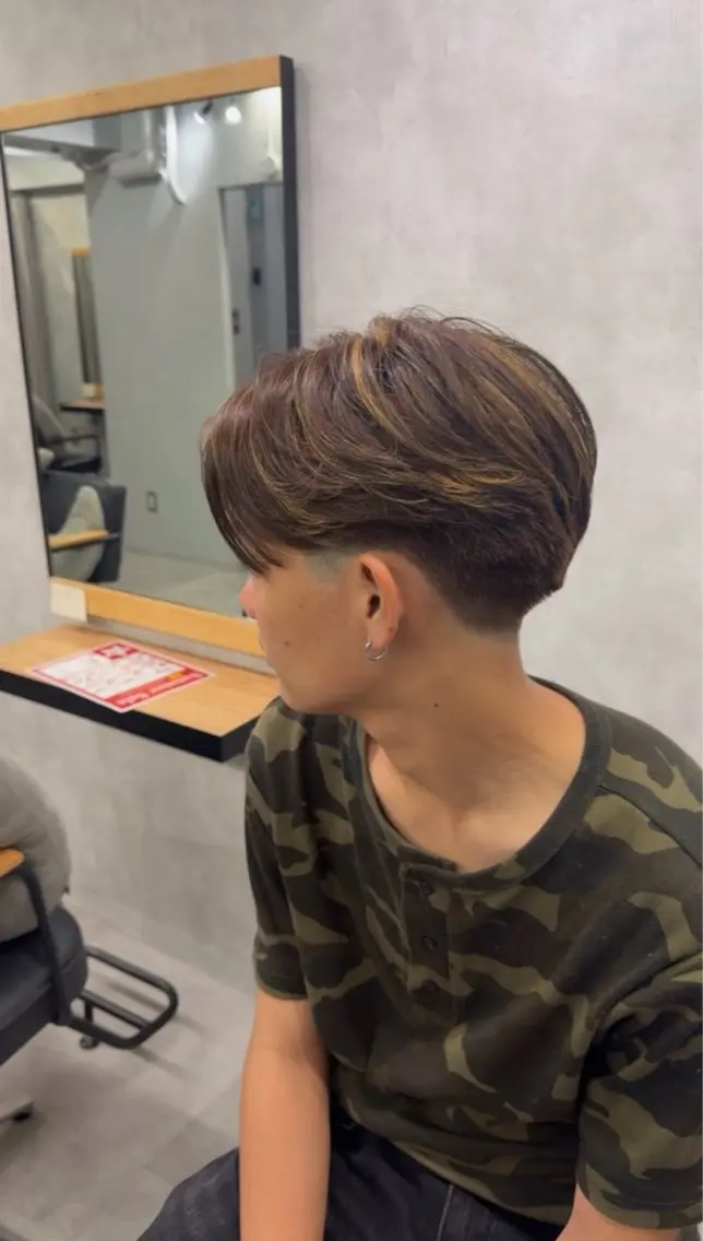 メンズ カット ヘアカラー Chlan岡本 フウトのヘアスタイル