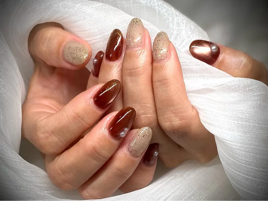 ネイル ハンドネイル LingK/nail 高士 翔子のネイルデザイン