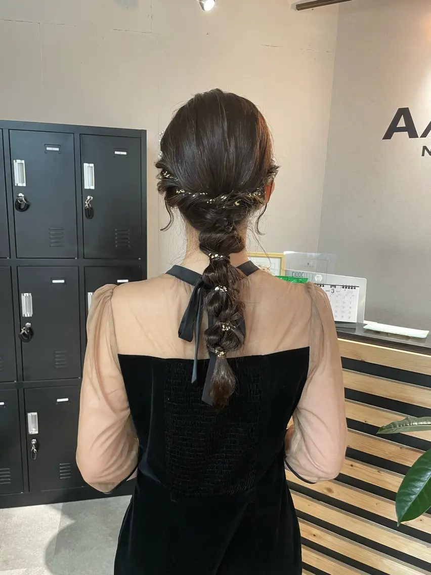 ロング ヘアアレンジ ロング ヘアセット 久保田 千尋のヘアスタイル