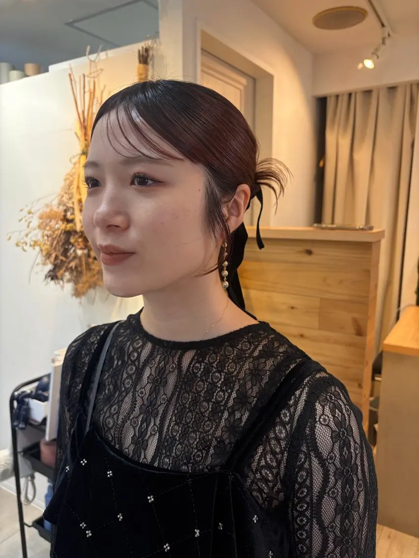 ロング ヘアアレンジ 結婚式・ブライダル ヘアセット cana 札幌レイヤースタイルのヘアスタイル