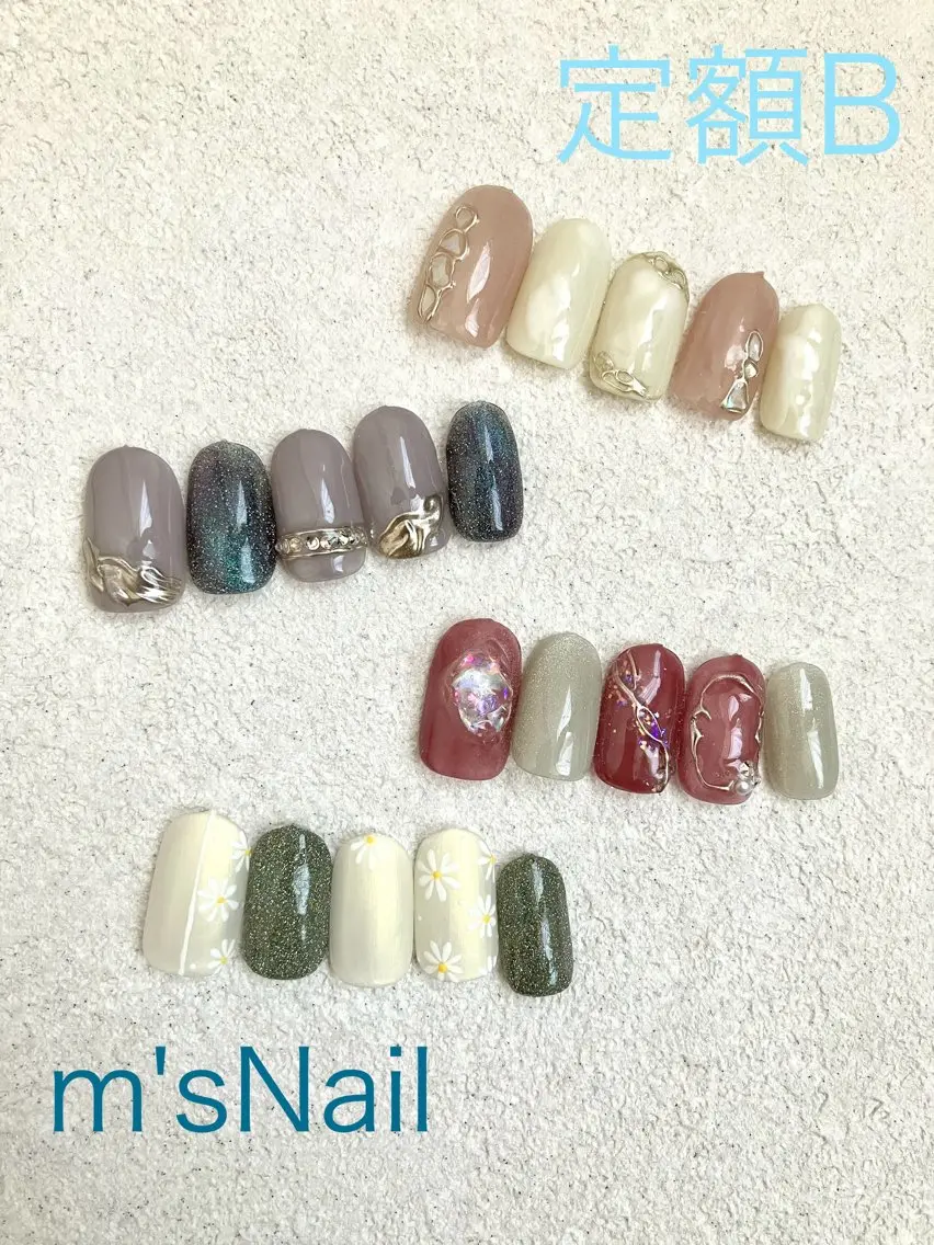 ネイル ジェルネイル パラジェル ハンドネイル m'sNail 福岡西区 ネイルのネイルデザイン