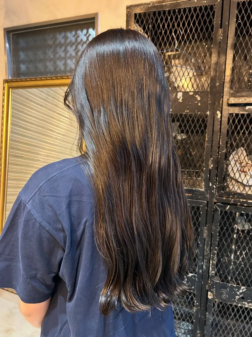 ロング カラー 透明感カラー ヘアカラー 植吉 琉月のヘアスタイル