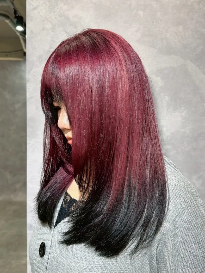 カラー ヘアカラー 齊藤 千隼のヘアスタイル