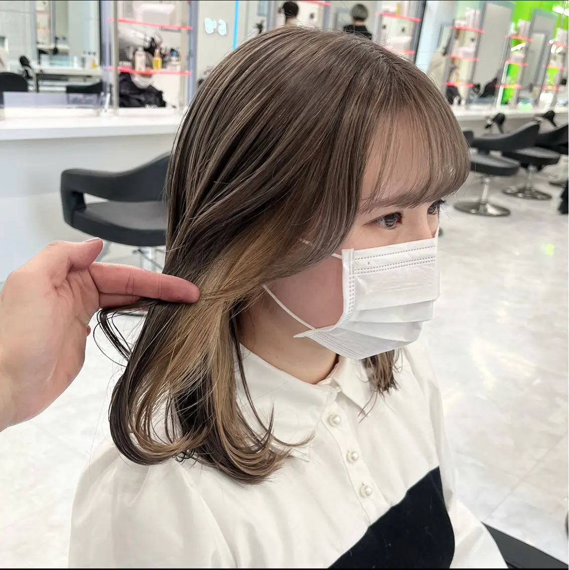 カラー ヘアカラー トリートメント 似合わせ💗骨格矯正 💗透明感カラー💗のヘアスタイル