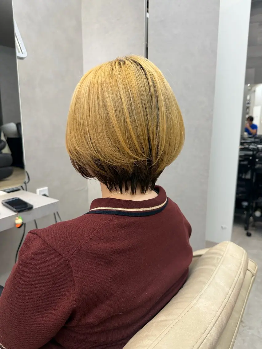 ショート 丸みショート ボブ ショートヘア カット トリートメント 山中 欧輔のヘアスタイル
