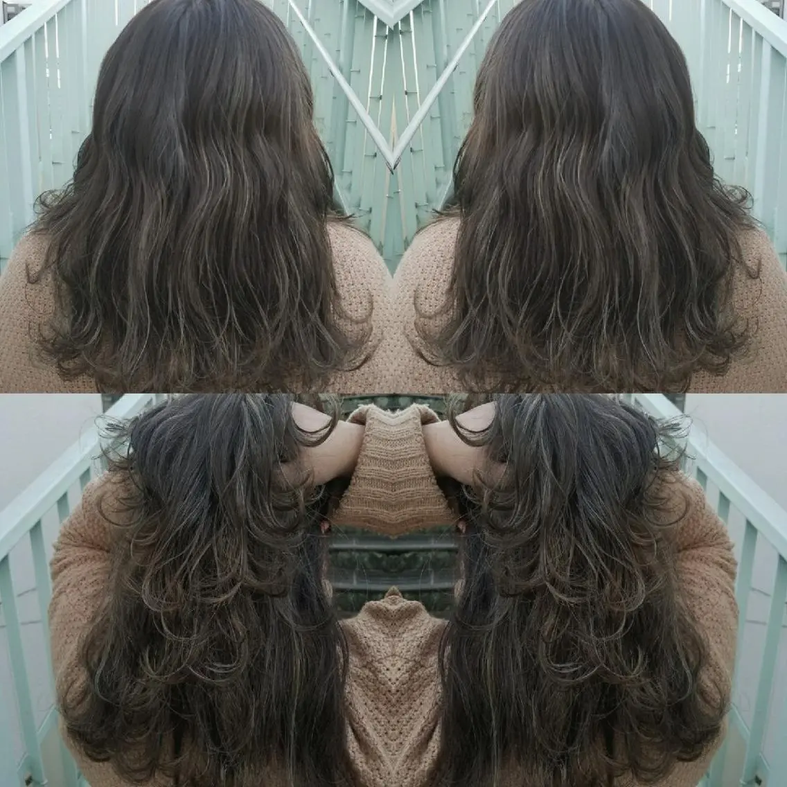 ミディアム 今中 小百合のヘアスタイル