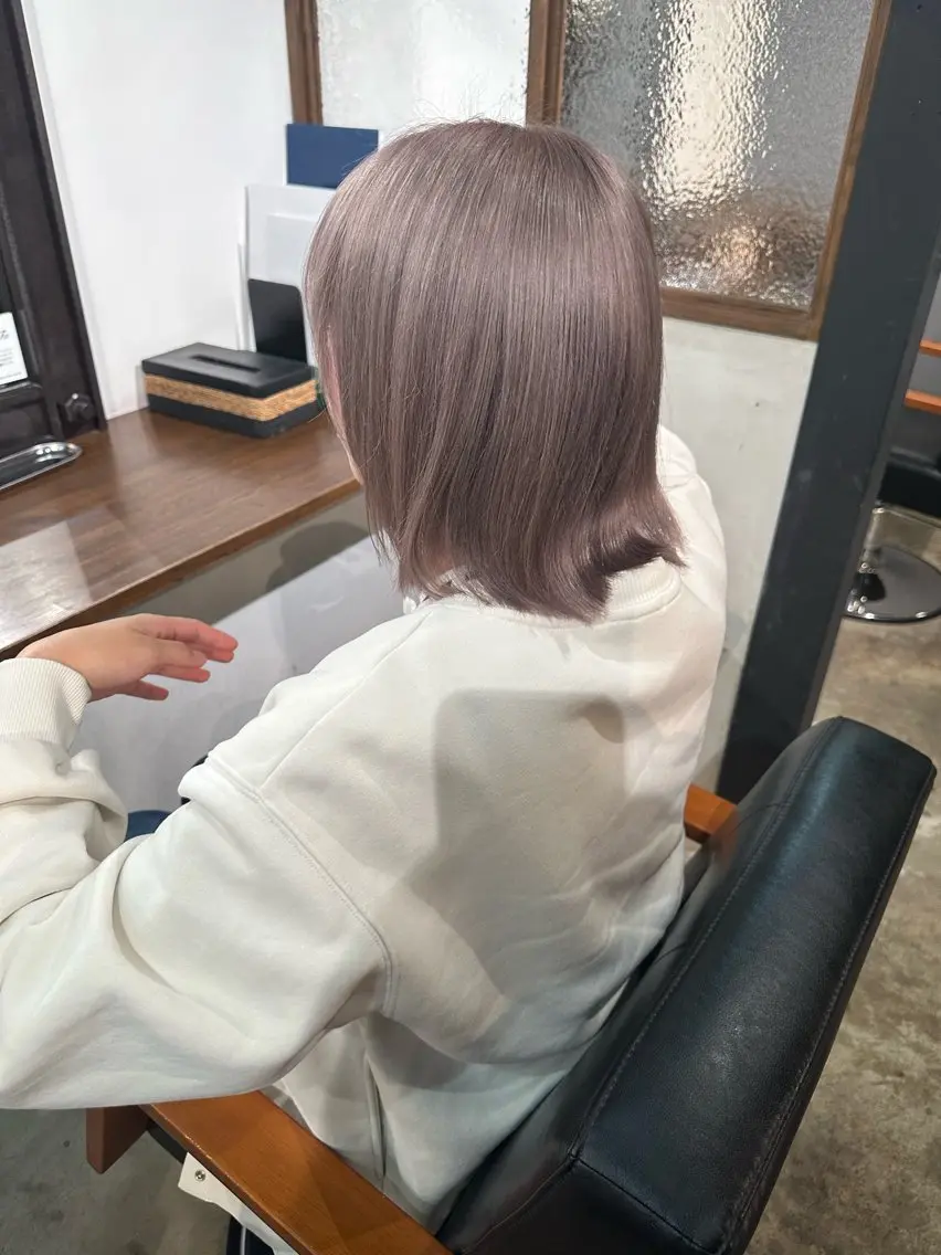 カラー ブリーチ ヘアカラー 木村 朱里のヘアスタイル