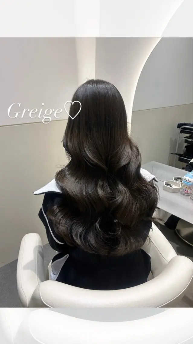 セミロング カラー カット ヘアカラー トリートメント 🩷韓国ヘア/ヨシン モリ🩷Maikaのヘアスタイル