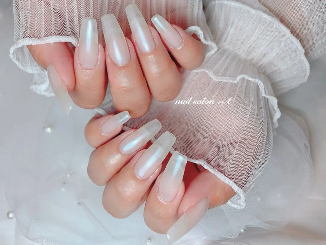 セミロング ハンドネイル Nail Salon +Aのネイルデザイン