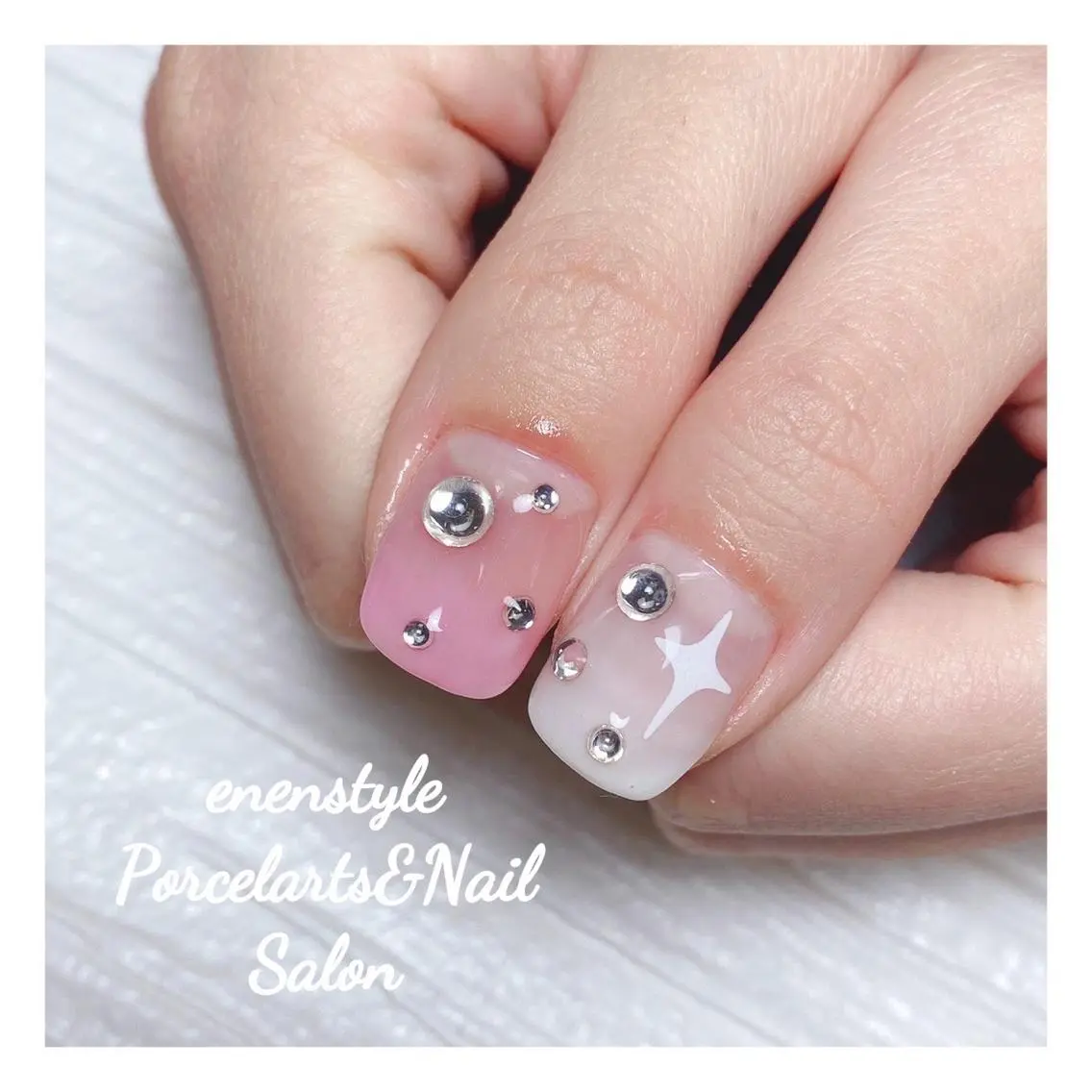 ミディアム ネイル 🐾enen style 🐾のネイルデザイン