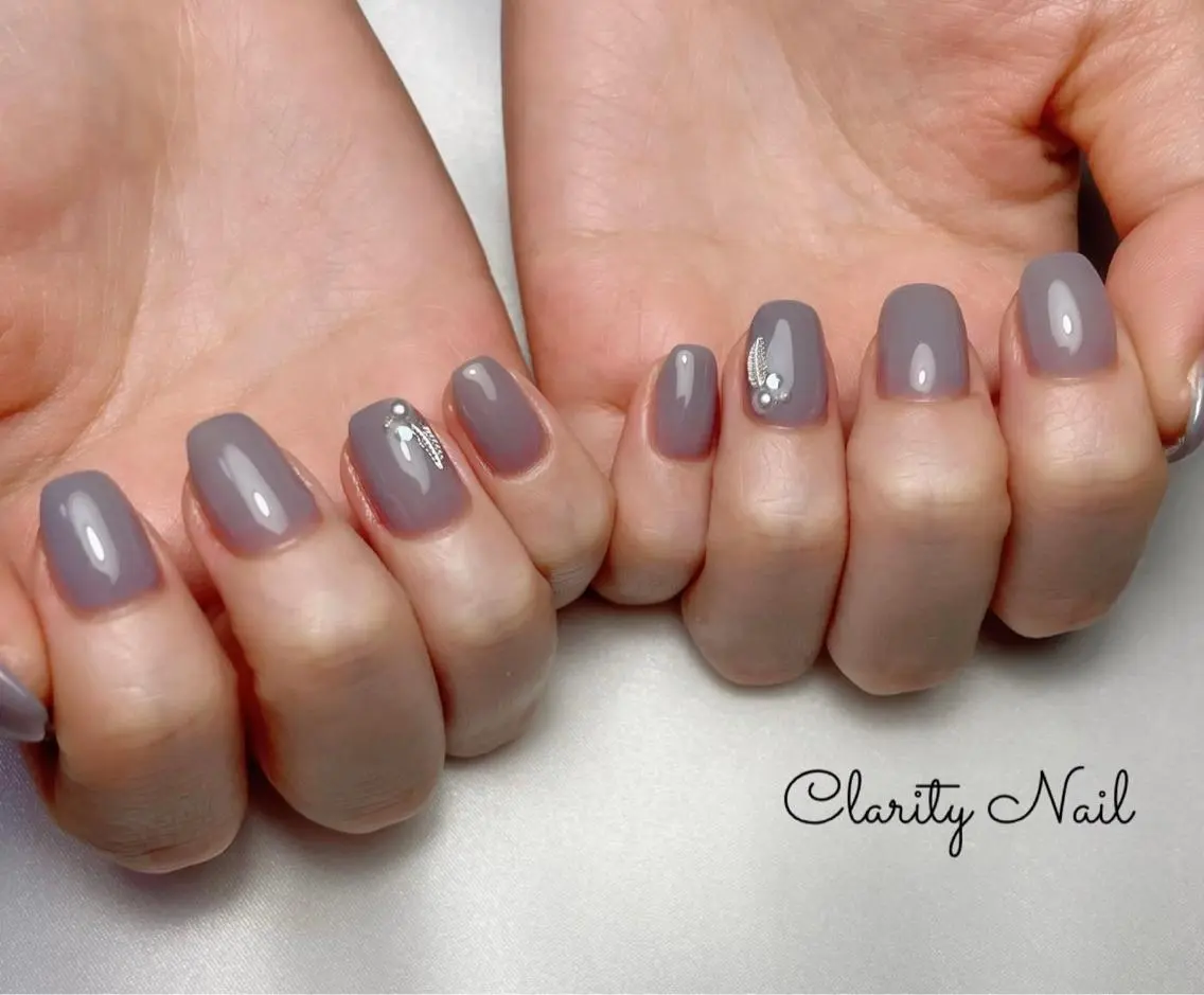 ネイル ワンカラーネイル ハンドネイル Clarity Nailのネイルデザイン