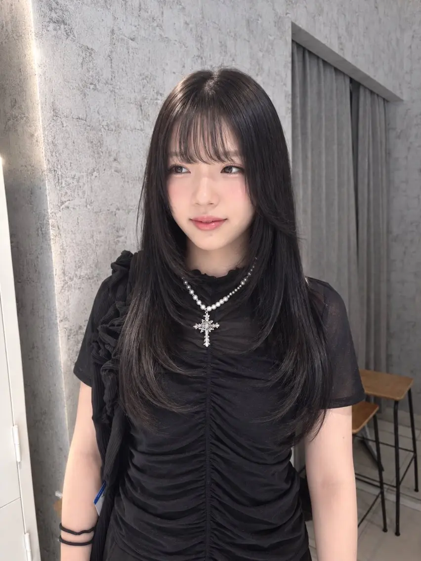 ロング カット 髪質改善カラー ✖️韓国レイヤー小澤のヘアスタイル