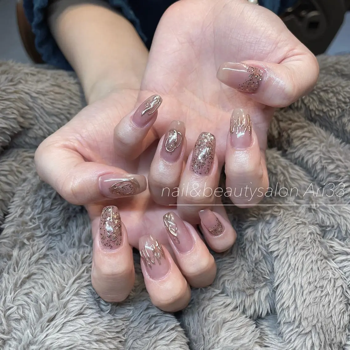 ネイル ニュアンスネイル ハンドネイル プライベートサロン Ari33nailのネイルデザイン