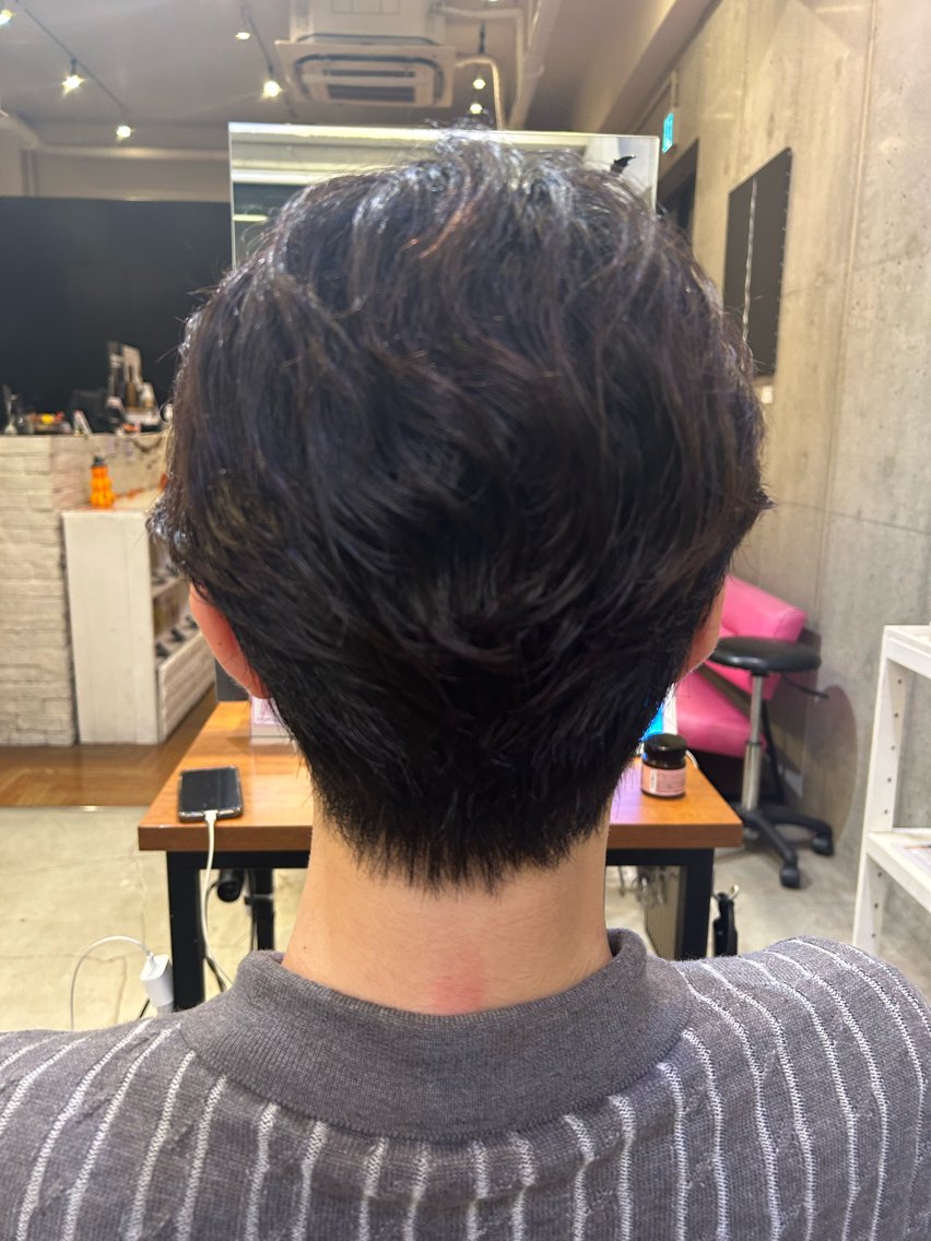 パーマ メンズ カット パーマ 小石川 沙和奈のヘアスタイル
