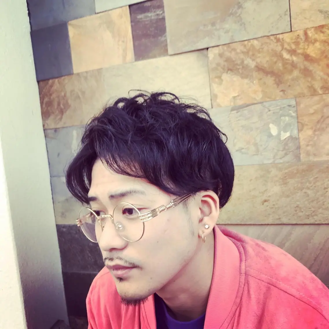 パーマ メンズ 佐々木 浩之のヘアスタイル